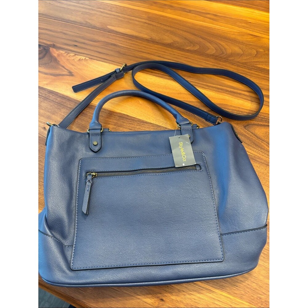 NWT New Style & Co Navy Crossbody Shoulder Bag Tote Purse